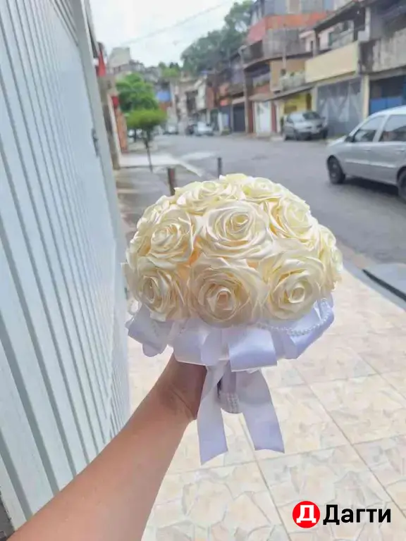 Букеты 💐 и розы 🌹 из атласных лент 😊