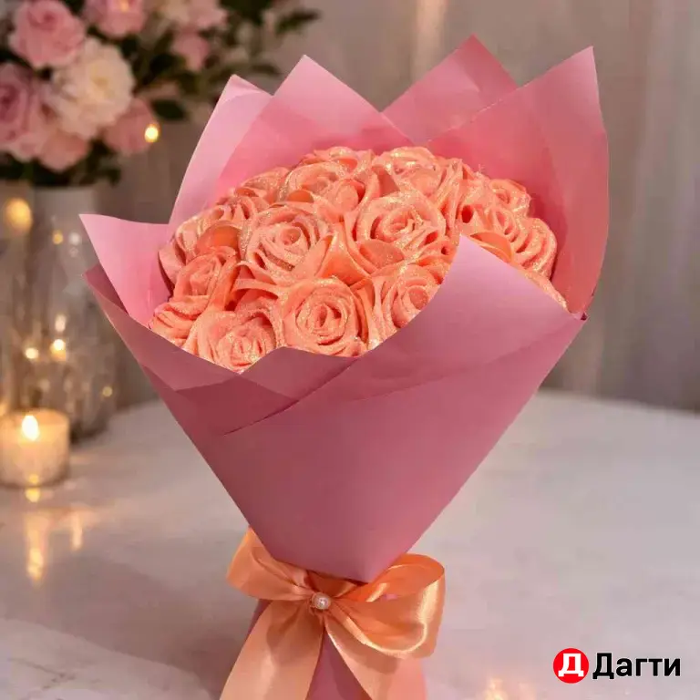 Букеты 💐 и розы 🌹 из атласных лент 😊