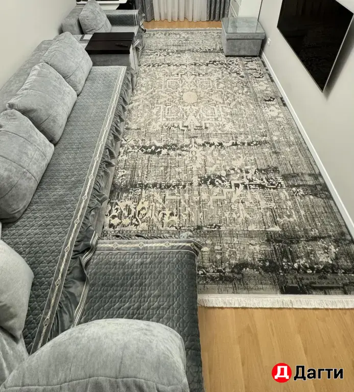Угловой диван + кресло + пуф