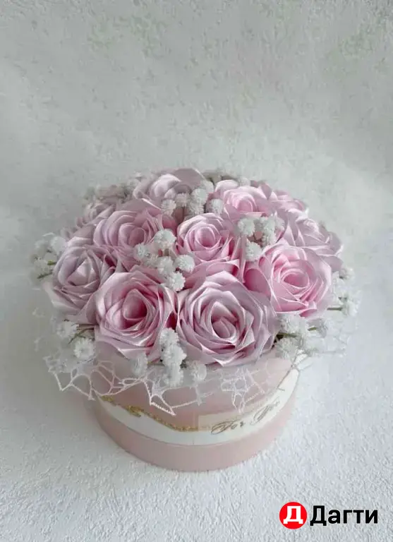 Букеты 💐 и розы 🌹 из атласных лент 😊