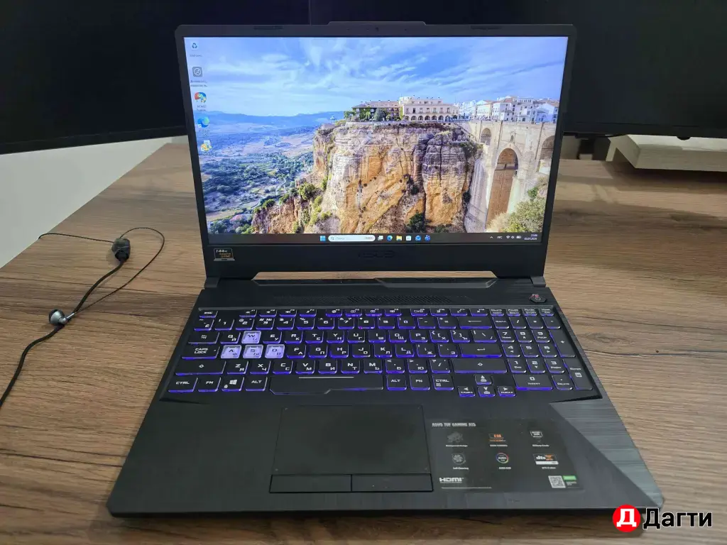 Игровой 8 ядер ноутбук Asus Tuf Gamming a15