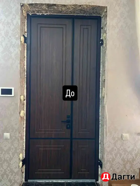 установка межкомнатных входных дверей
