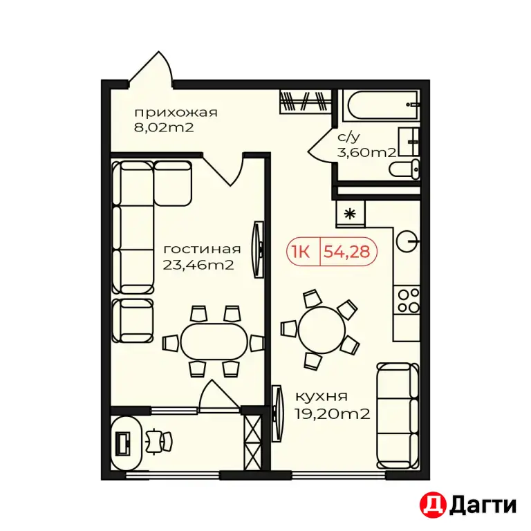ЖК Московский 54,28 кВ