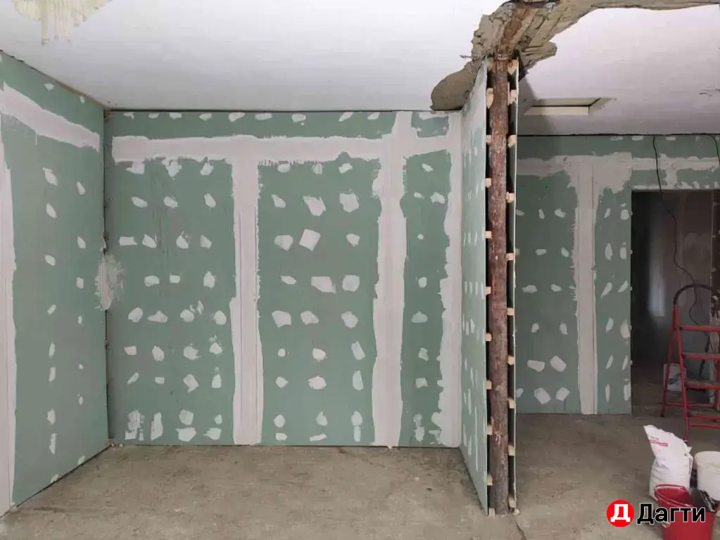 Шпаклевка стен и потолков