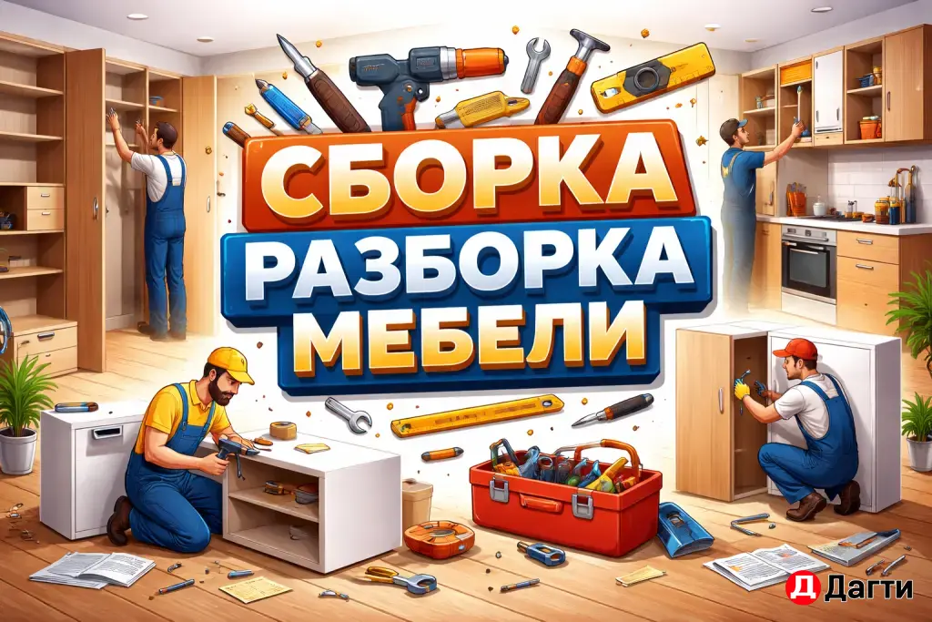 Сборка/разборка мебели, разнорабочий, грузчик итд