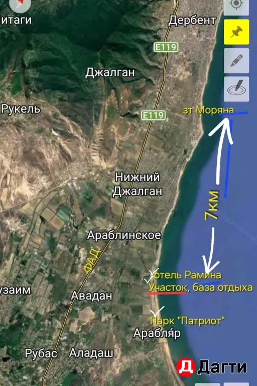 земельный участок у моря