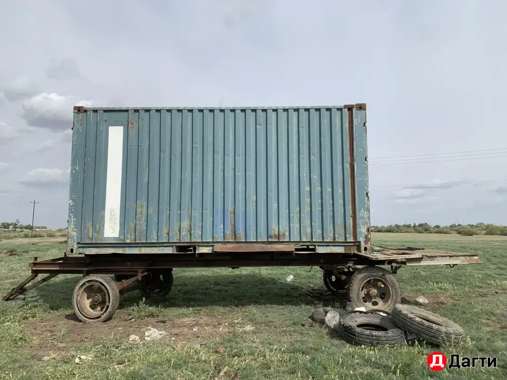 прицеп с контейнером
