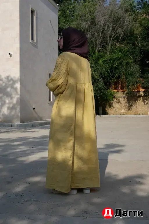 Платье свободное льняное