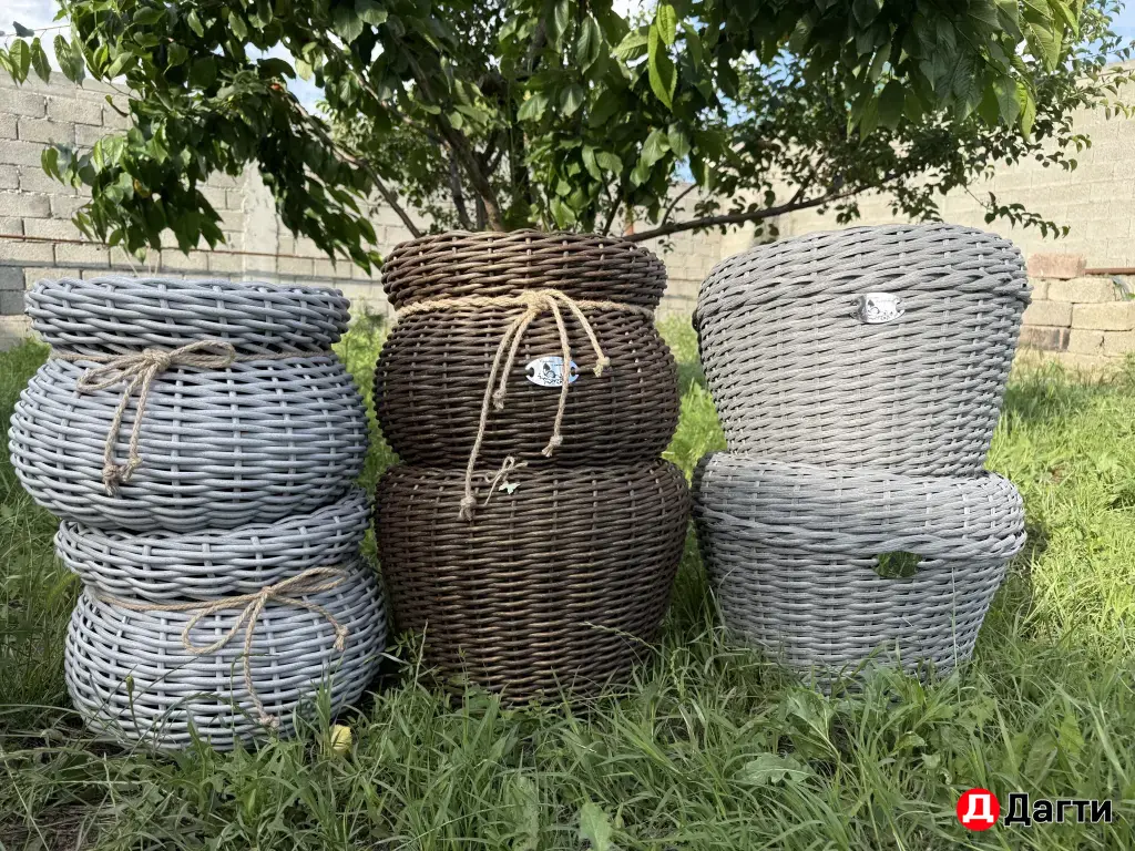 Кашпо из ротанг