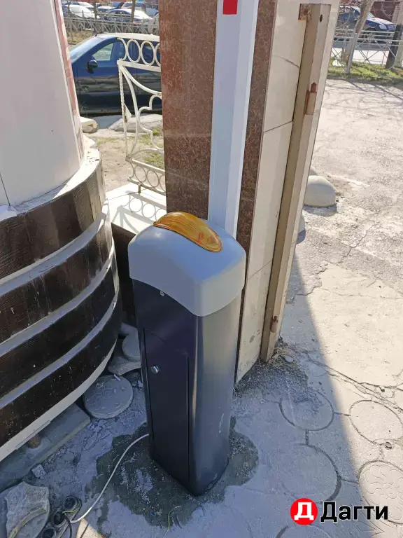 Установка шлагбаума