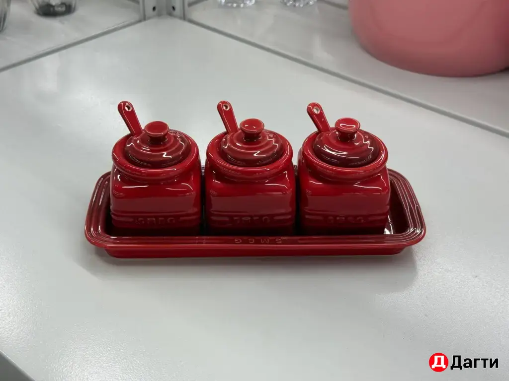 Баночки для специй 3в1 SMEG