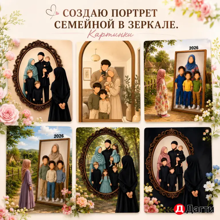 Создаю портрет картинки семейные