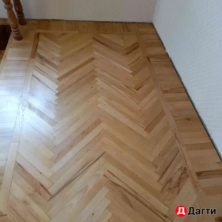 Шлифовка лакировка паркета и доски