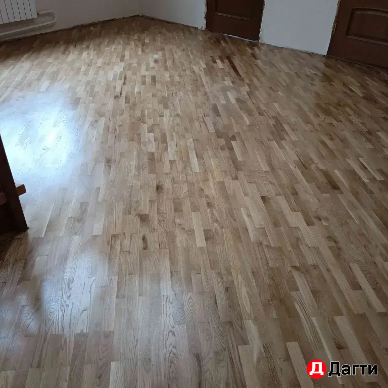 Шлифовка лакировка паркета и доски