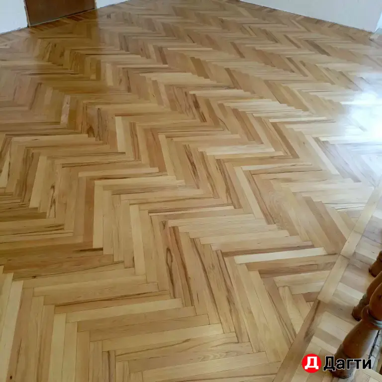 Шлифовка лакировка паркета и доски