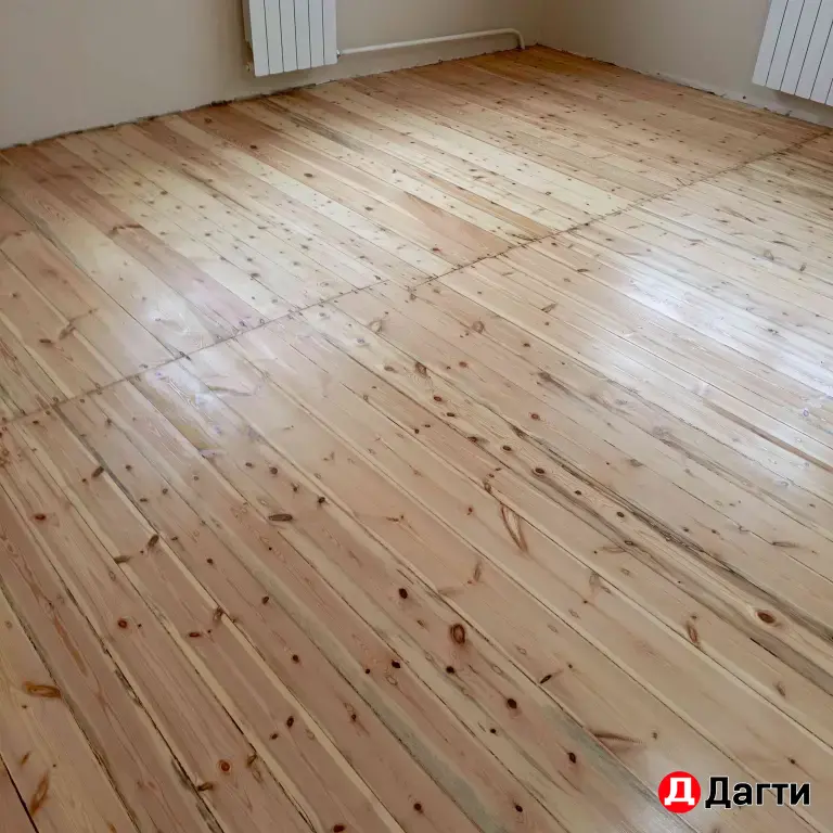 Шлифовка лакировка паркета и доски