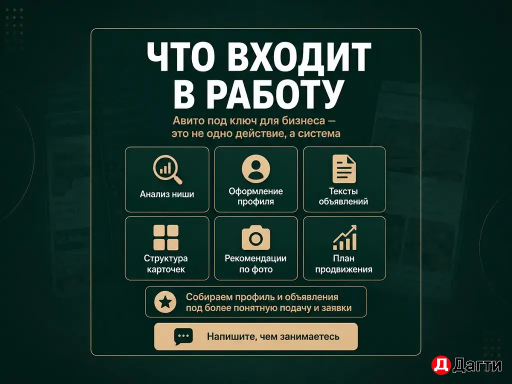 Авитолог для бизнеса — настрою Авито под заявки