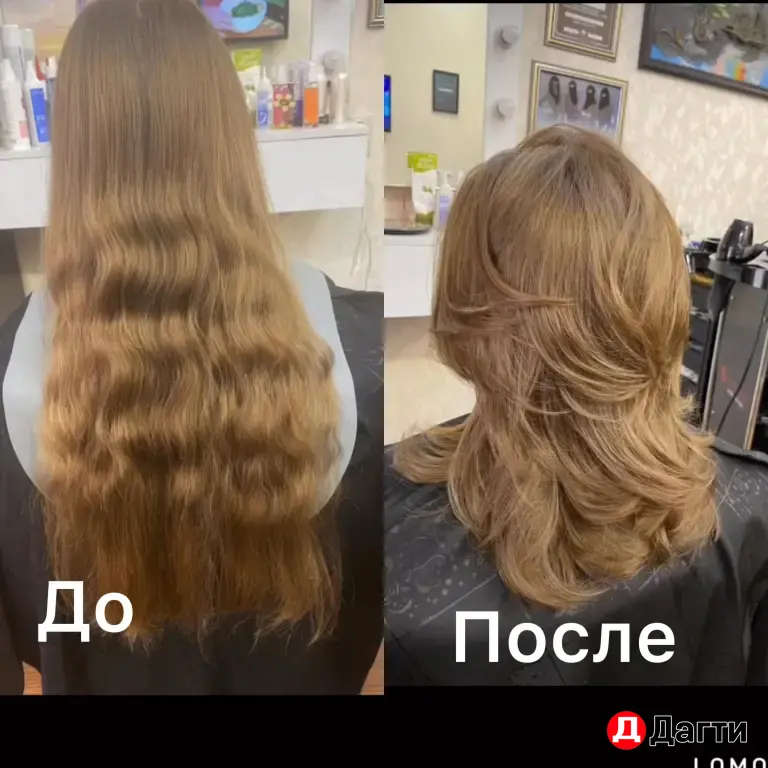 Стрижка, укладка, окрашивание разное, кератин, обьем на полгода