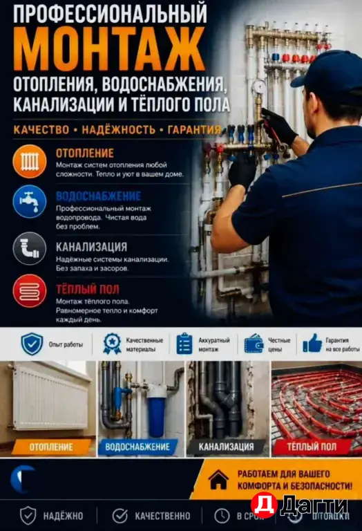 Теплые полы Фундаментные работы