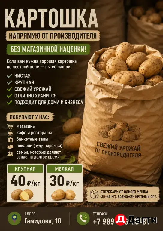 картошка местна
