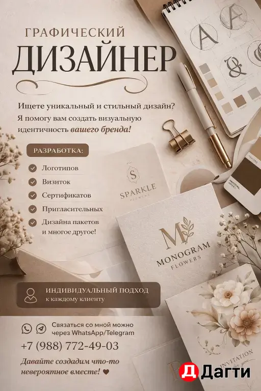 Логотипы, визитки и др.