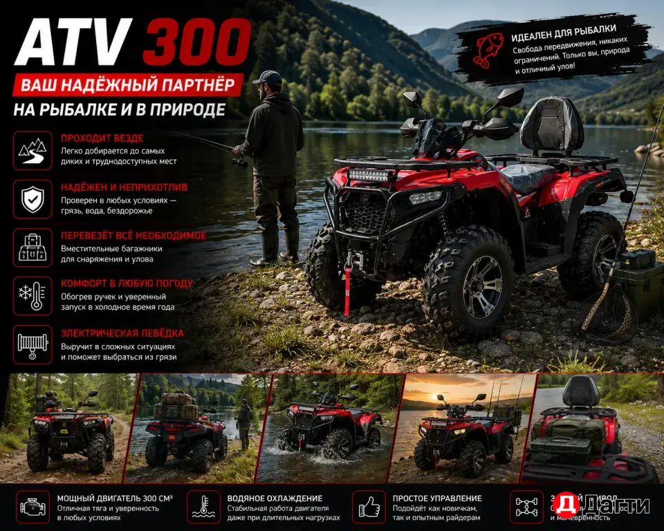 Квадрацикл ATV 300cc