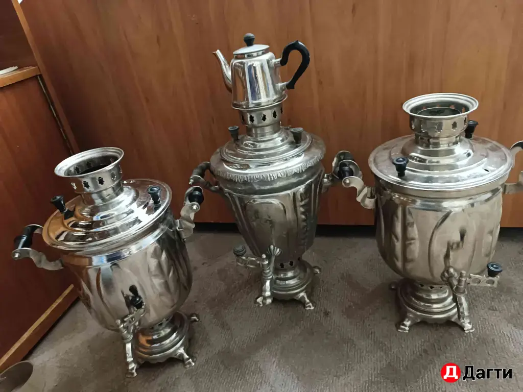 Самовары на щепках дровах советские