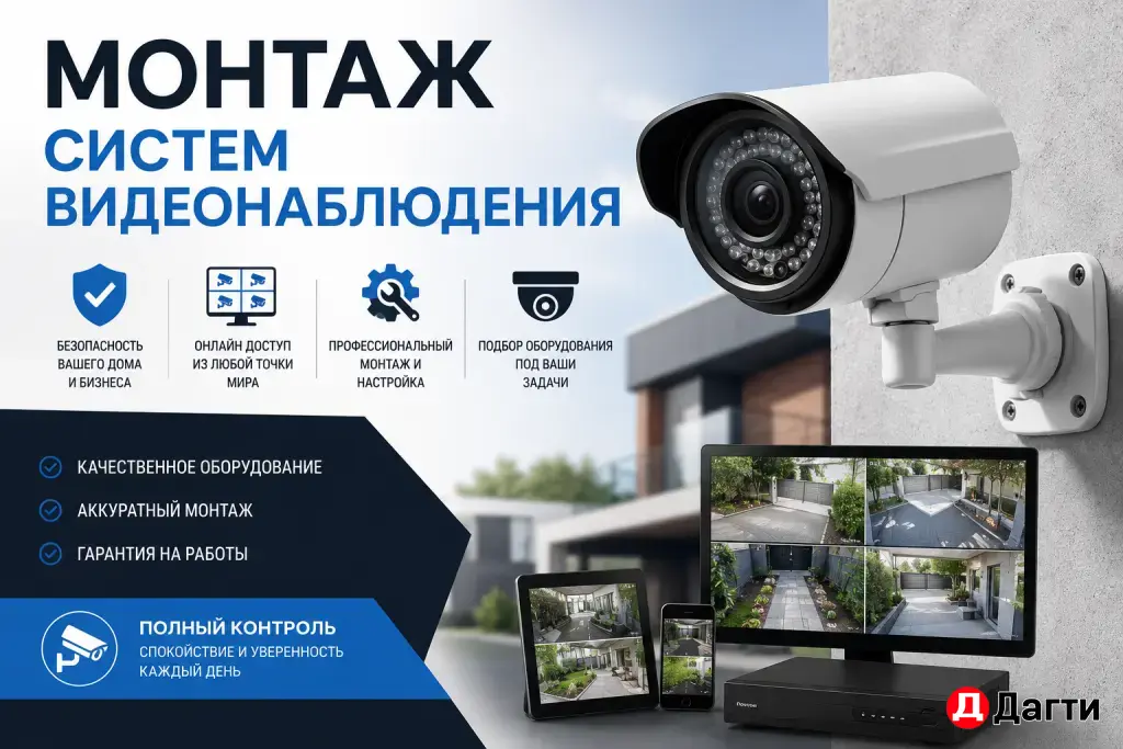 установка камер видеонаблюдения